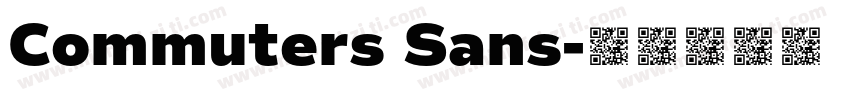Commuters Sans字体转换